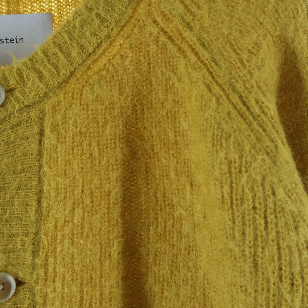 Stein(シュタイン) 21AW SUPER KID MOHAIR CARDIGAN ST.312 スーパーキッドニットカーディガン 長袖 イエロー