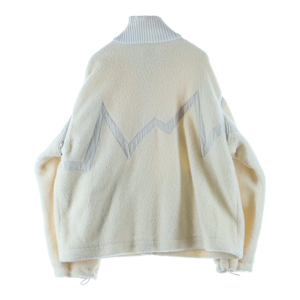 NO BRAND(ノーブランド) CHRISTIAN STONE BOA ZIPUP JACKET クリスチャンストーン ボアジップジャケット アイボリー