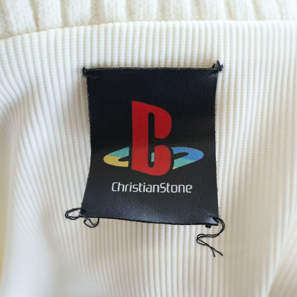 NO BRAND(ノーブランド) CHRISTIAN STONE BOA ZIPUP JACKET クリスチャンストーン ボアジップジャケット アイボリー