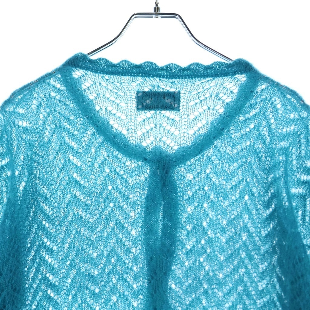 MAGLIANO(マリアーノ) LOGO 5B MOHAIR CARDIGANG MAGLIANO24FP-1 ロゴ モヘアカーディガン 長袖ニット ライトグリーン