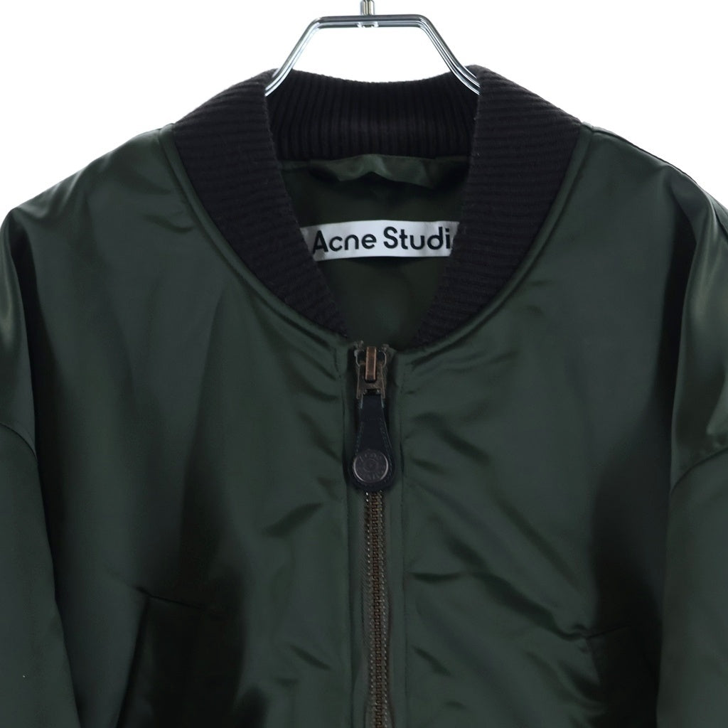 Acne Studios(アクネ ストゥディオズ) 中綿入り ブルゾン ボンバージャケット グリーン FN-MN-OUTW001129