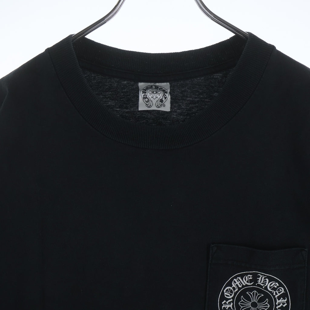 CHROME HEARTS(クロムハーツ) OLD エクスクルーシブ ホノルル ホースシュー 半袖Tシャツ カットソー 両面プリント ブラック