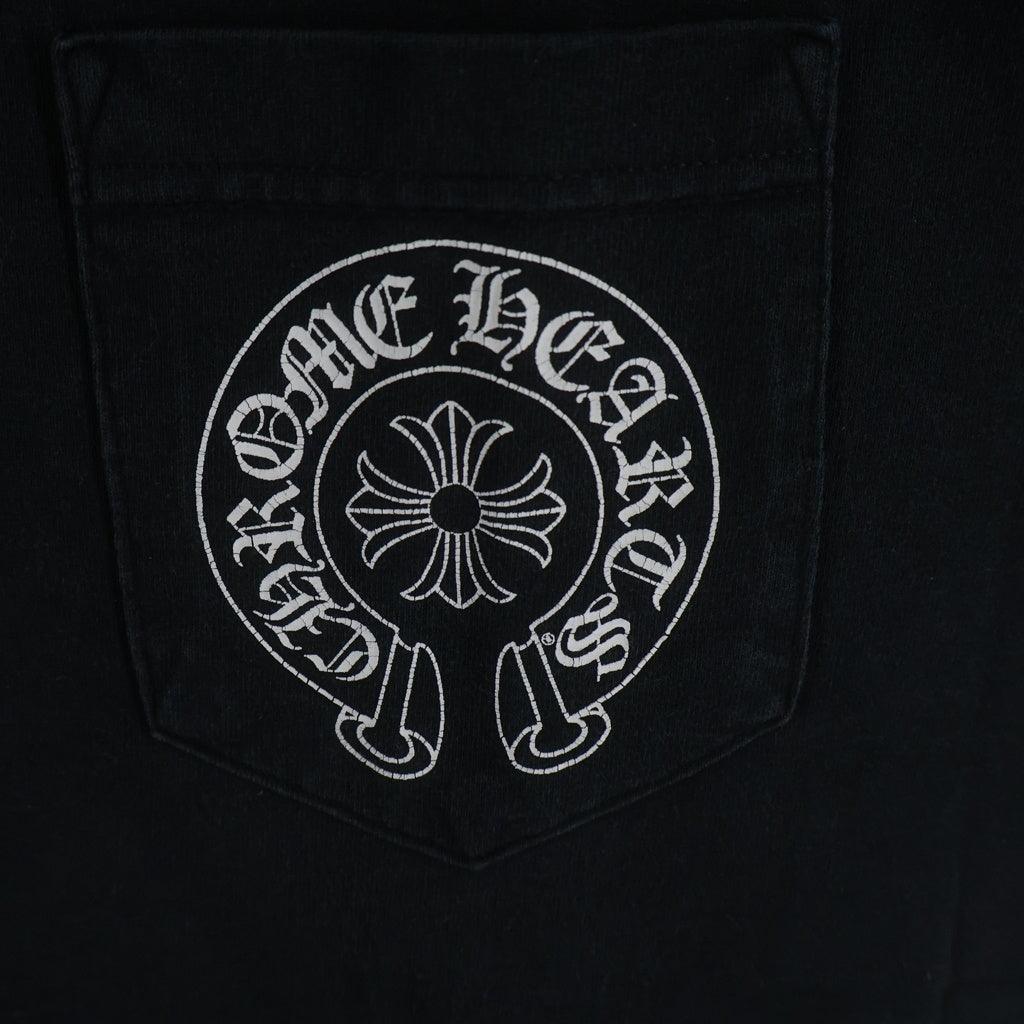 CHROME HEARTS(クロムハーツ) OLD エクスクルーシブ ホノルル ホースシュー 半袖Tシャツ カットソー 両面プリント ブラック