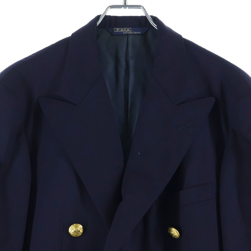 POLO RALPH LAUREN(ポロラルフローレン) Wool Jacket ウール テーラード ジャケット 金ボタン ネイビー
