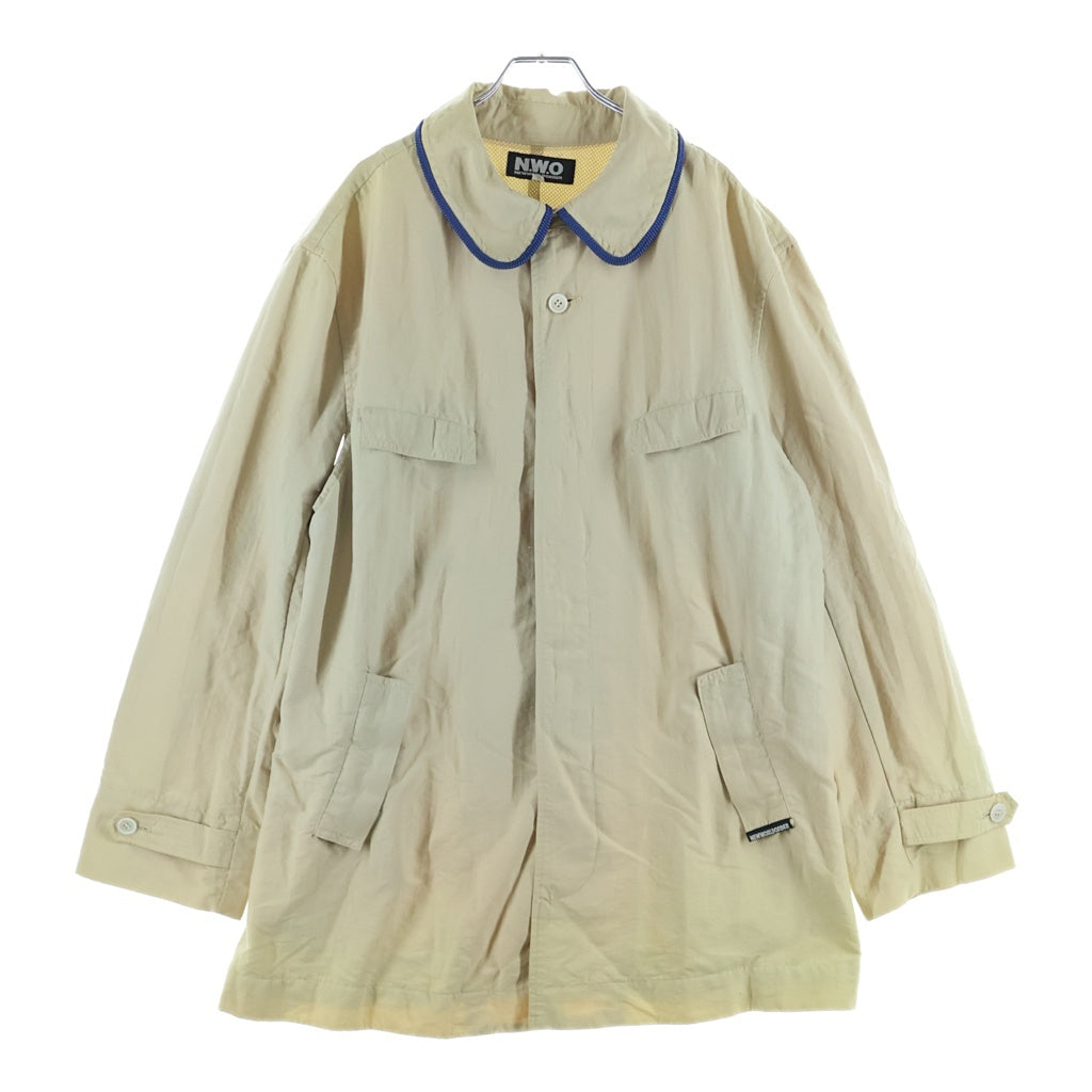 NO BRAND(ノーブランド) 90s NEW WORLD ORDER Jacket ニューワールドオーダー ナイロンジャケット ベージュ