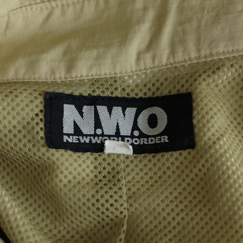 NO BRAND(ノーブランド) 90s NEW WORLD ORDER Jacket ニューワールドオーダー ナイロンジャケット ベージュ