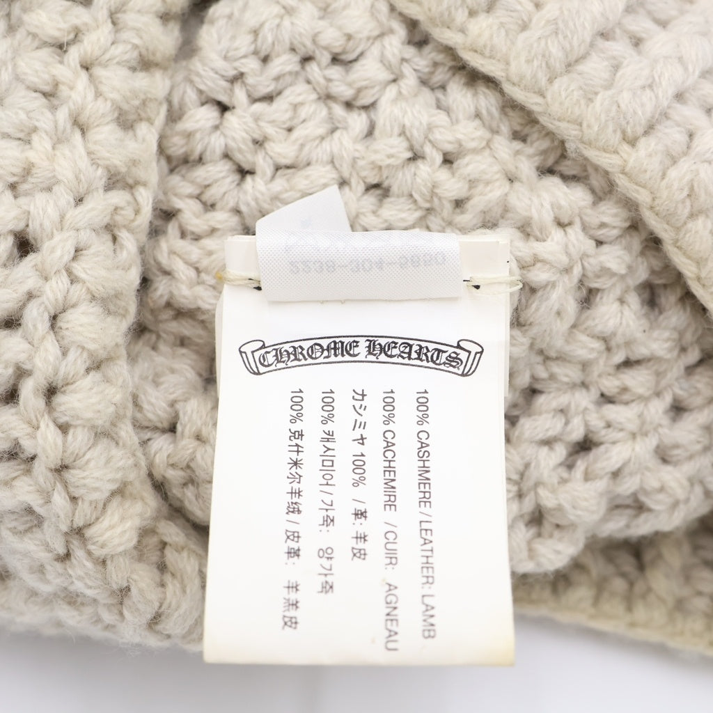 CHROME HEARTS(クロムハーツ) クロスパッチ付き カシミヤ ビーニー