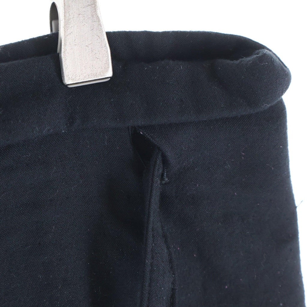 Yohji Yamamoto FEMME(ヨウジヤマモトファム) 05SS Logo Skirt Wool ラップスカート ロングスカート ウール ブラック レディース