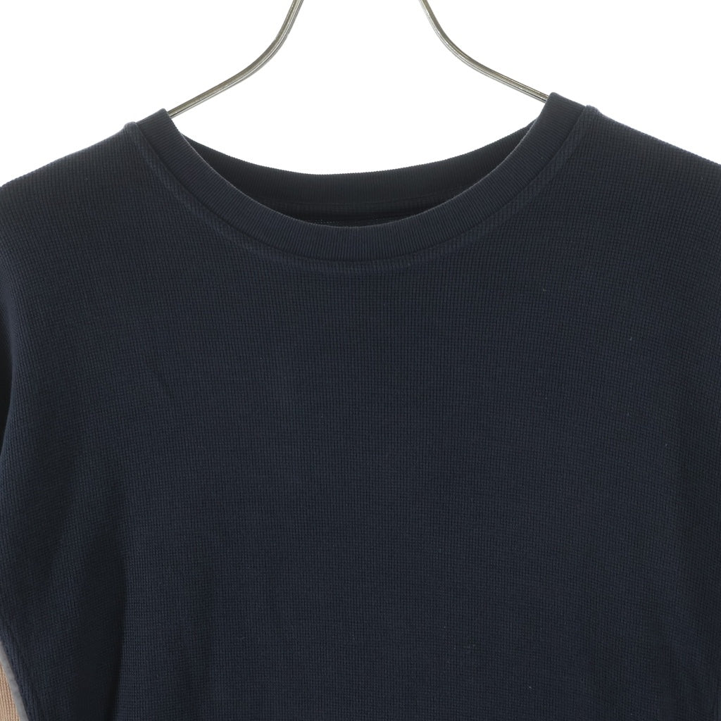 AFFIX(アフィックス) Docking L/S 切り替え ロングスリーブ 長袖Tシャツ クルーネック グレー