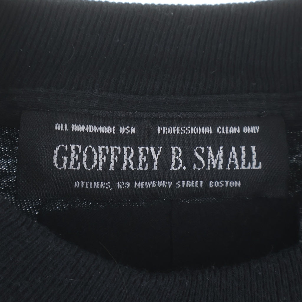 Geoffrey B.Small(ジェフリービースモール) Zip Designed L/S Tee 脇ジップ 長袖Tシャツ カットソー ハンドメイド ブラック