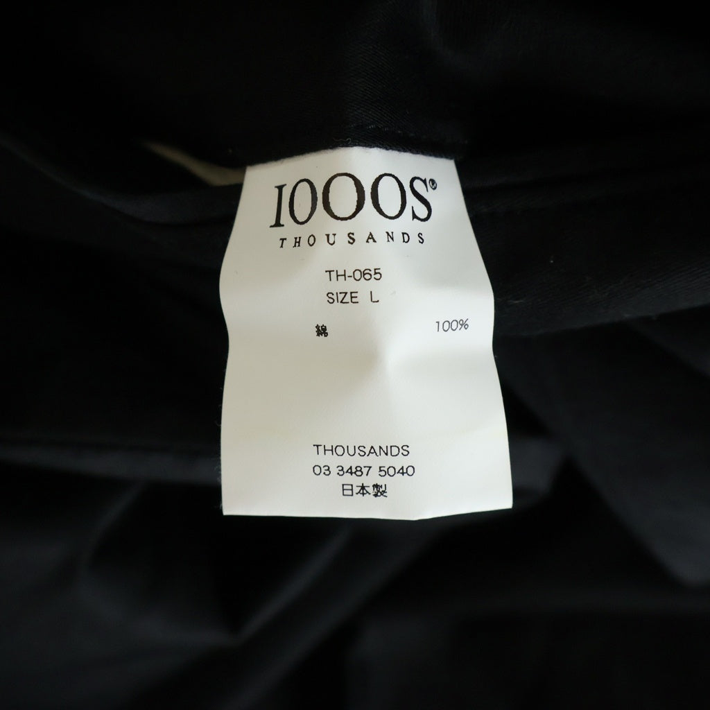 IOOOS THOUSANDS(アイオーエスサウザンド) COTTON PANTS サウザンズ ストレート パンツ コットン ブラック