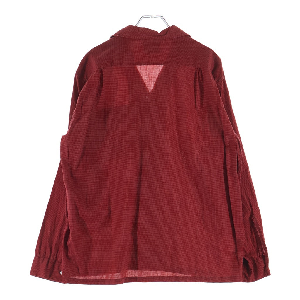 VINTAGE(ヴィンテージ) 60s PILGRIM L/S SHIRTS ピルグリム 長袖シャツ コットン USA製 襟芯 レッド