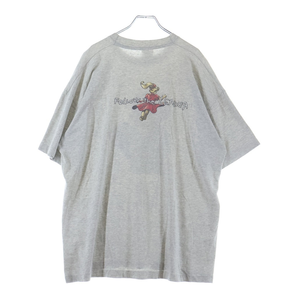 VINTAGE(ヴィンテージ) 90s KORN FOLLOW THE LEADER CD PLAYER コーン バンド 半袖Tシャツ カットソー グレー