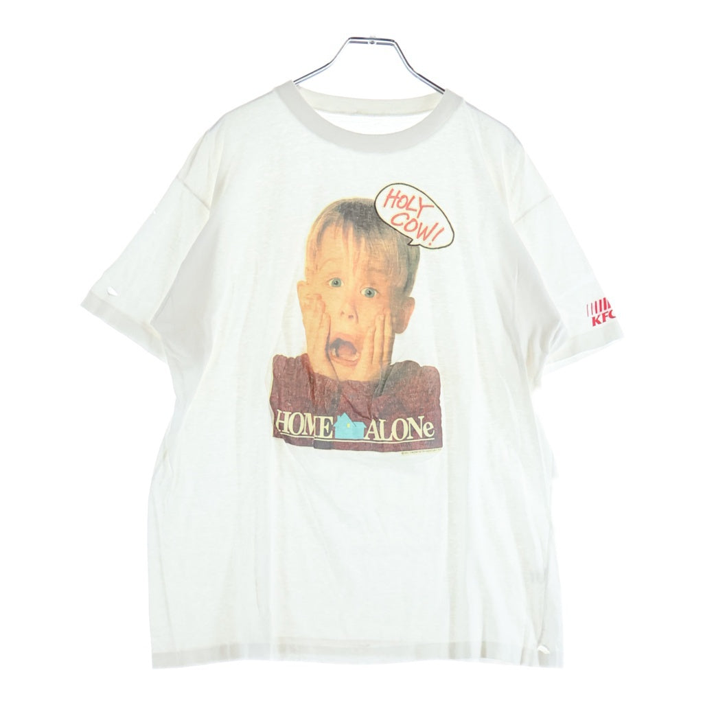 VINTAGE(ヴィンテージ) 90s HOME ALONE HOLY COW! 1991 MOVIE TEE EURO ホームアローン ムービー ユーロ 映画 半袖Tシャツ カットソー ホワイト