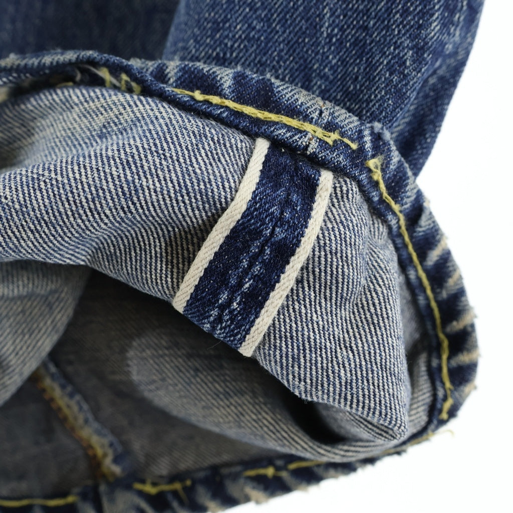 Levi’s 501XX ビッグE ダメージ加工 リペアパッチ 限定 Levi's(リーバイス) 50S 501XX 53model BIG E 革パッチ 通常R ボタン裏