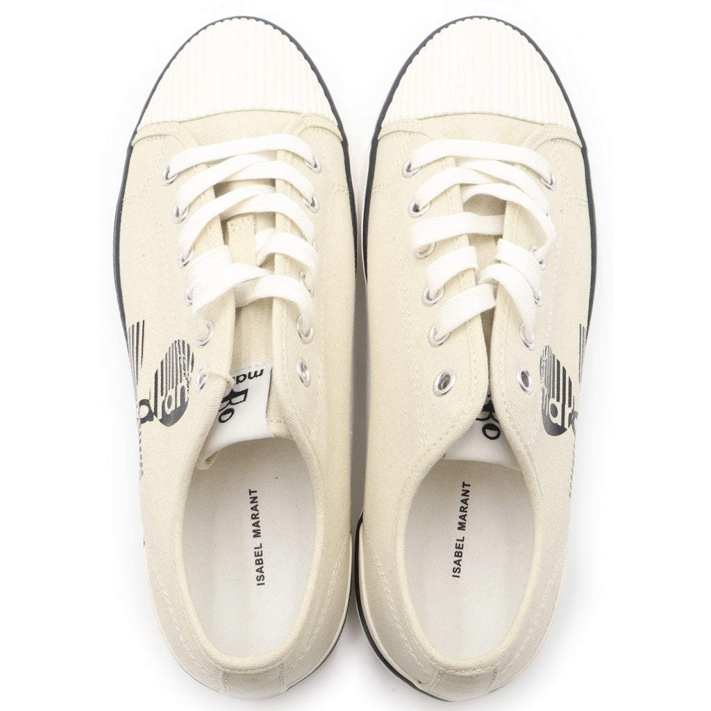 ISABEL MARANT(イザベル マラン) CANVAS LOGO SNE ローカット シューズ スニーカー 靴 ベージュ