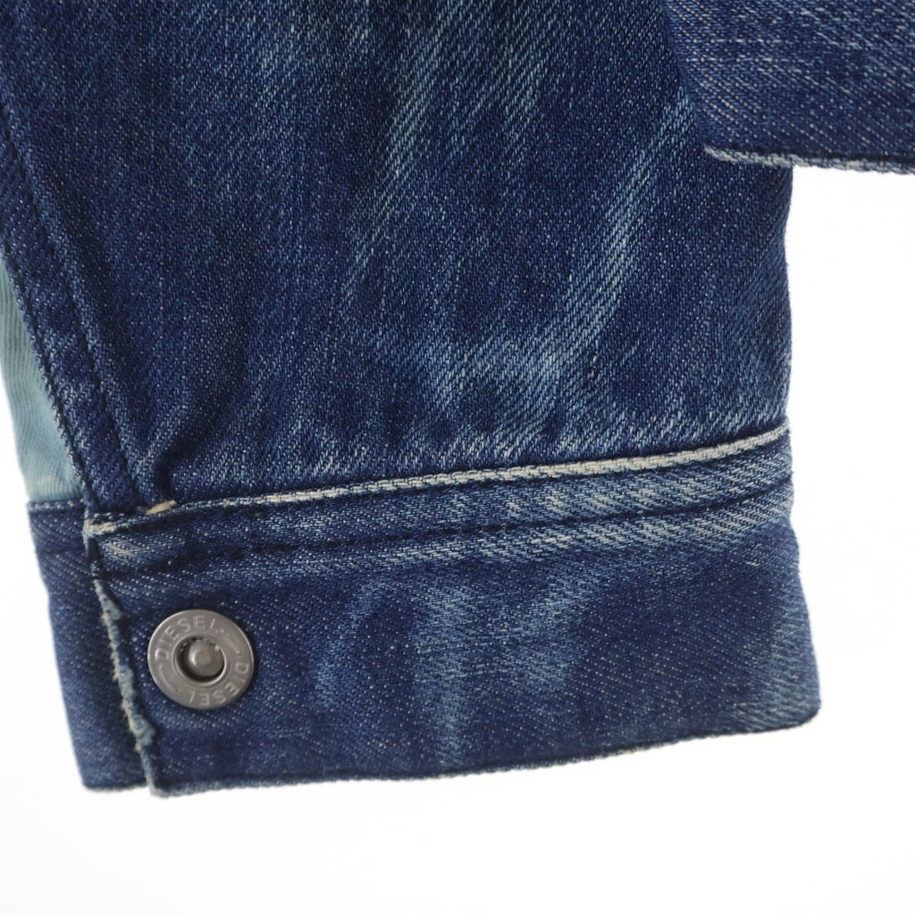 DIESEL(ディーゼル) 90s Archive Distressed Denim Jacket ダメージ加工 デニムジャケット 切り替え インディゴ