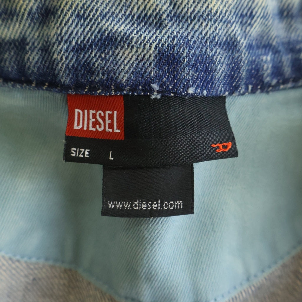 DIESEL(ディーゼル) 90s Archive Distressed Denim Jacket ダメージ加工 デニムジャケット 切り替え インディゴ
