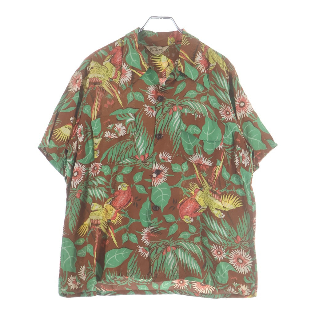 VINTAGE(ヴィンテージ) 40s KORET Hawaiian Shirt ハワイアンシャツ 半袖シャツ アロハシャツ ブラウン