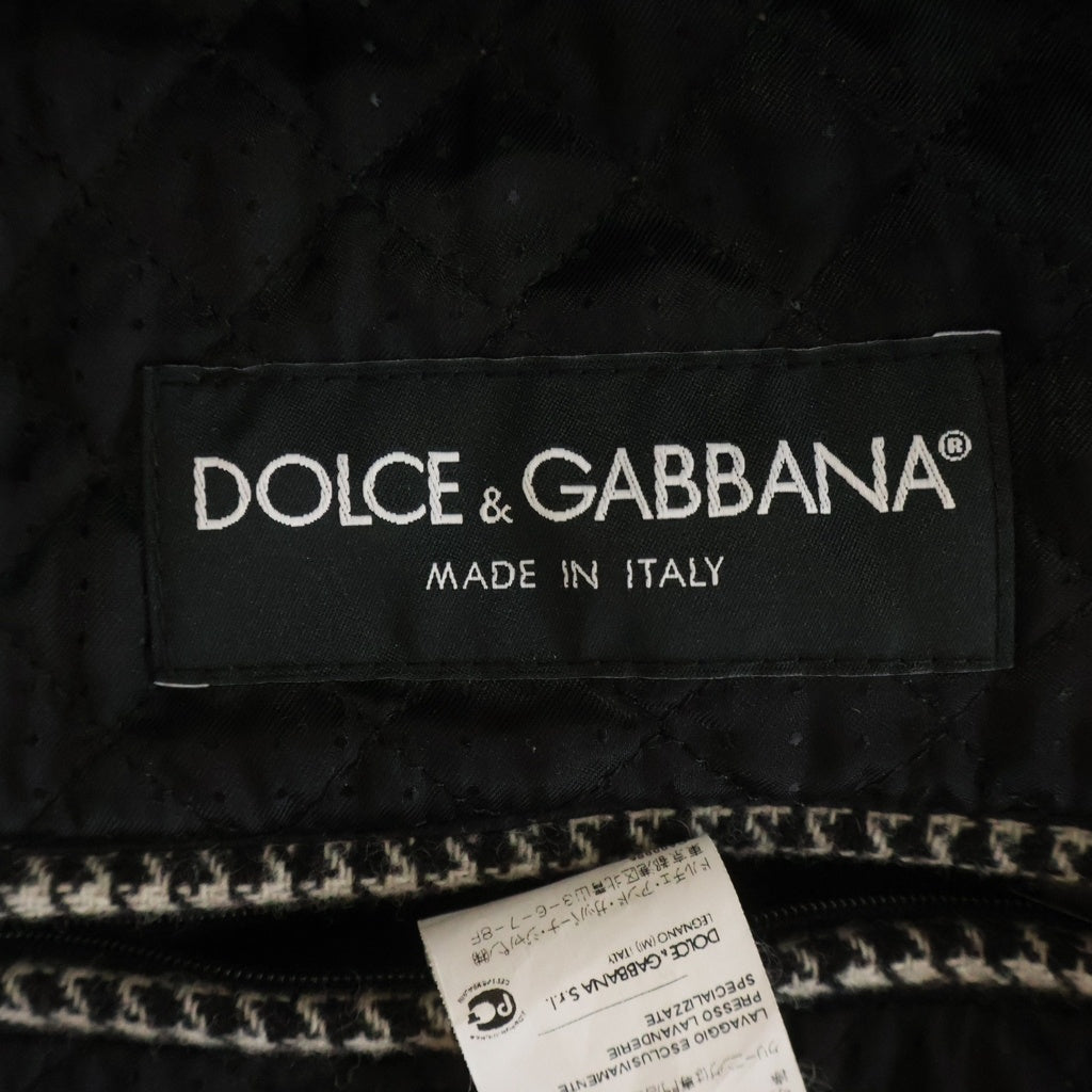 DOLCE & GABBANA(ドルチェアンドガッバーナ) パッチワーク ウールボンバージャケット 白タグ イタリア製 マルチカラー 19140M