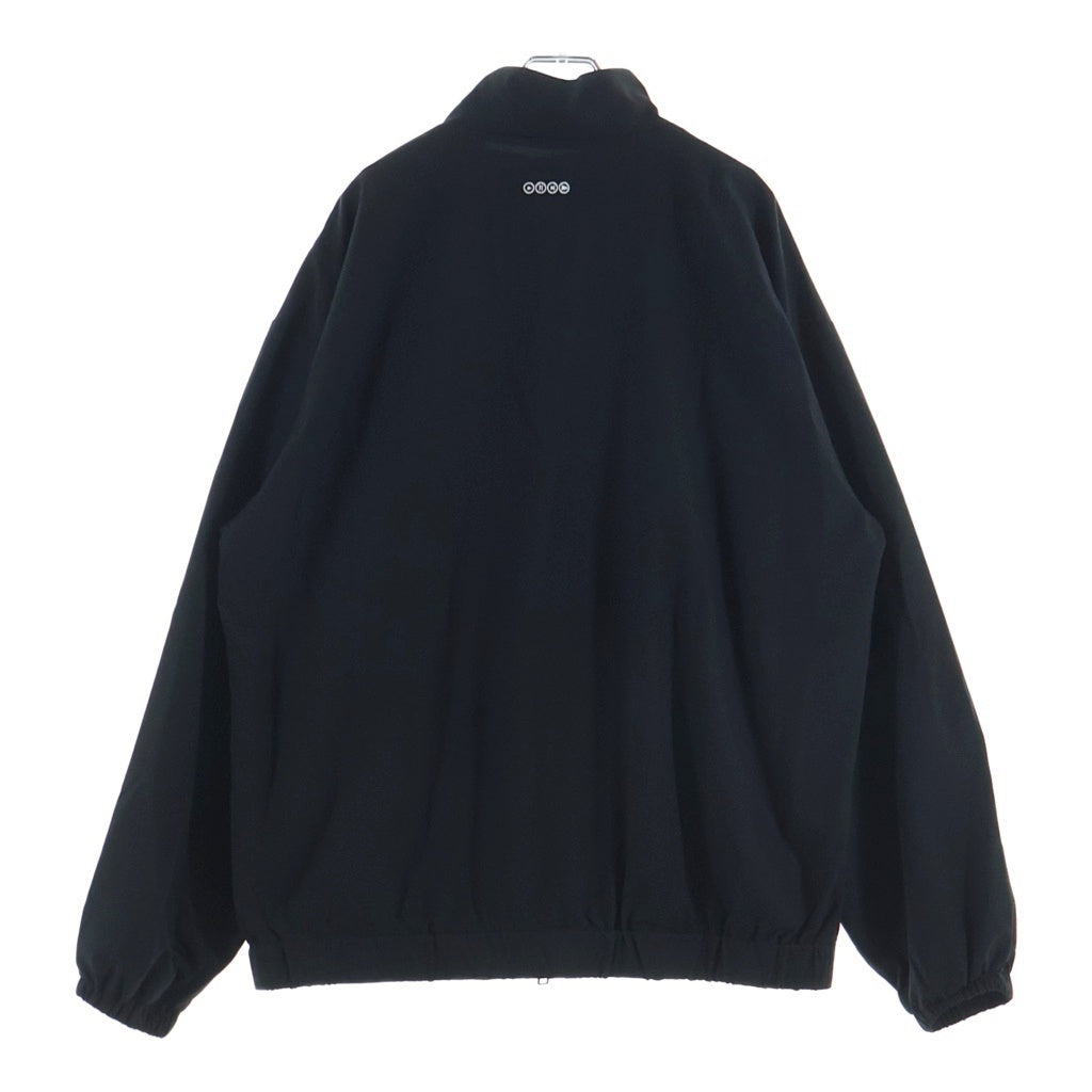 SEQUEL(シークエル) 24AW ロゴ刺繍 ジップアップナイロンジャケット ブラック SQ-24AW-JK-01