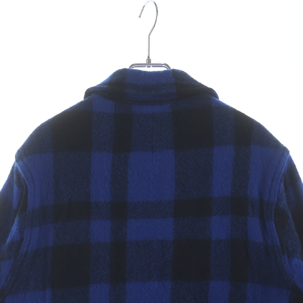 JUNYA WATANABE COMME des GARCONS(ジュンヤワタナベ コムデギャルソン) FILSON WOOL CHECK JACKET フィルソン Wネームウールチェックジャケット ブルー/ブラック WP-J009