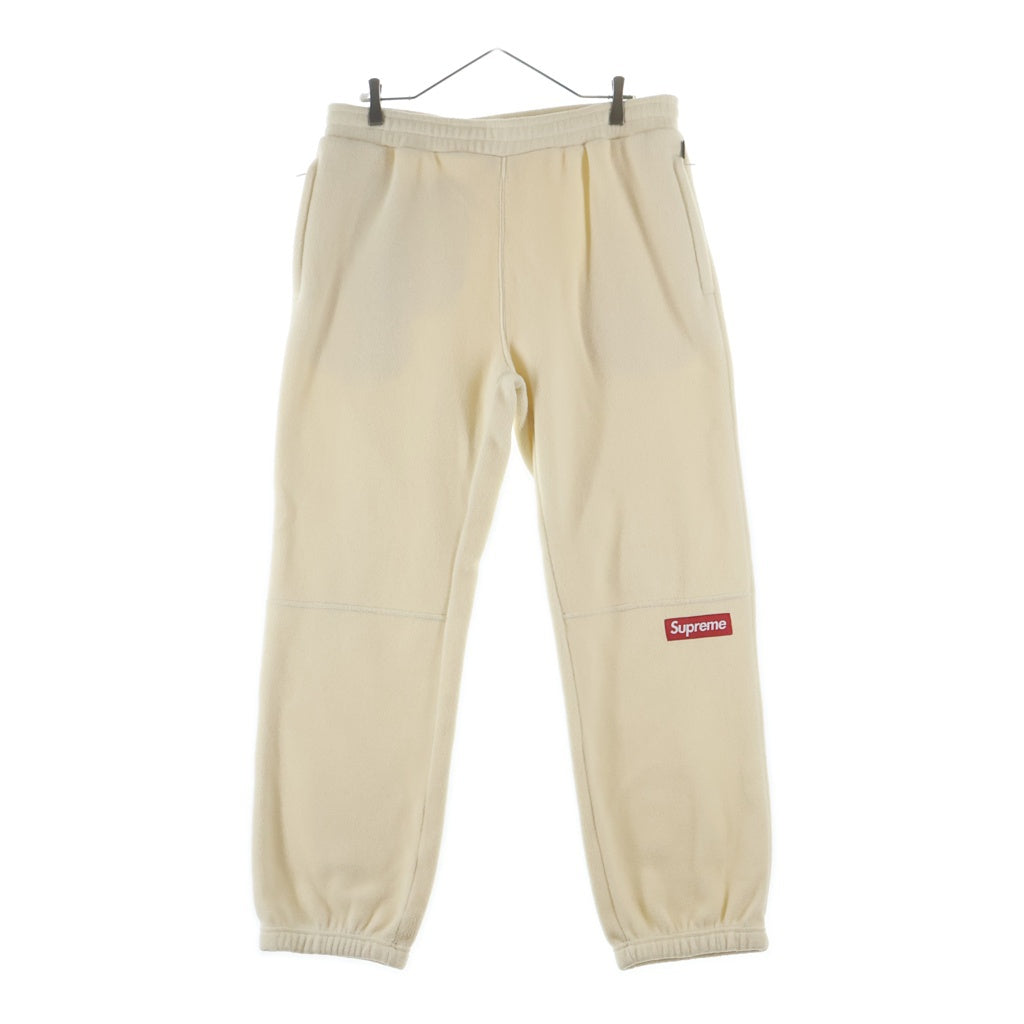 SUPREME(シュプリーム) 21AW Polartec Pant フリース ボックスロゴ パンツ アイボリー