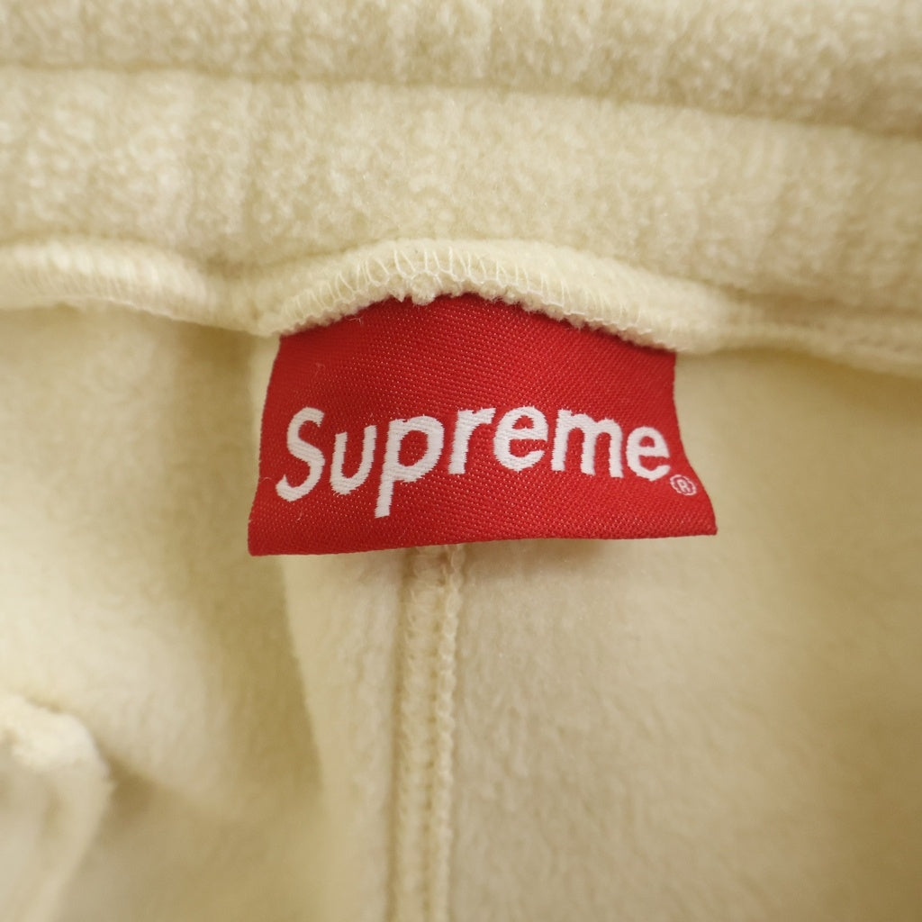 SUPREME(シュプリーム) 21AW Polartec Pant フリース ボックスロゴ パンツ アイボリー