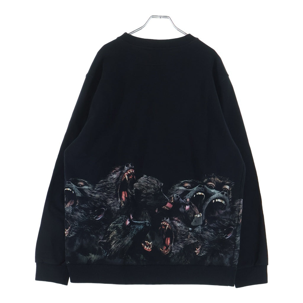 GIVENCHY(ジバンシィ) 16AW Screeching Monkey Print Cotton Jersey Sweatshirt スクリーチングモンキープリント クルーネックスウェットトレーナー ブラック 16F 7308 653