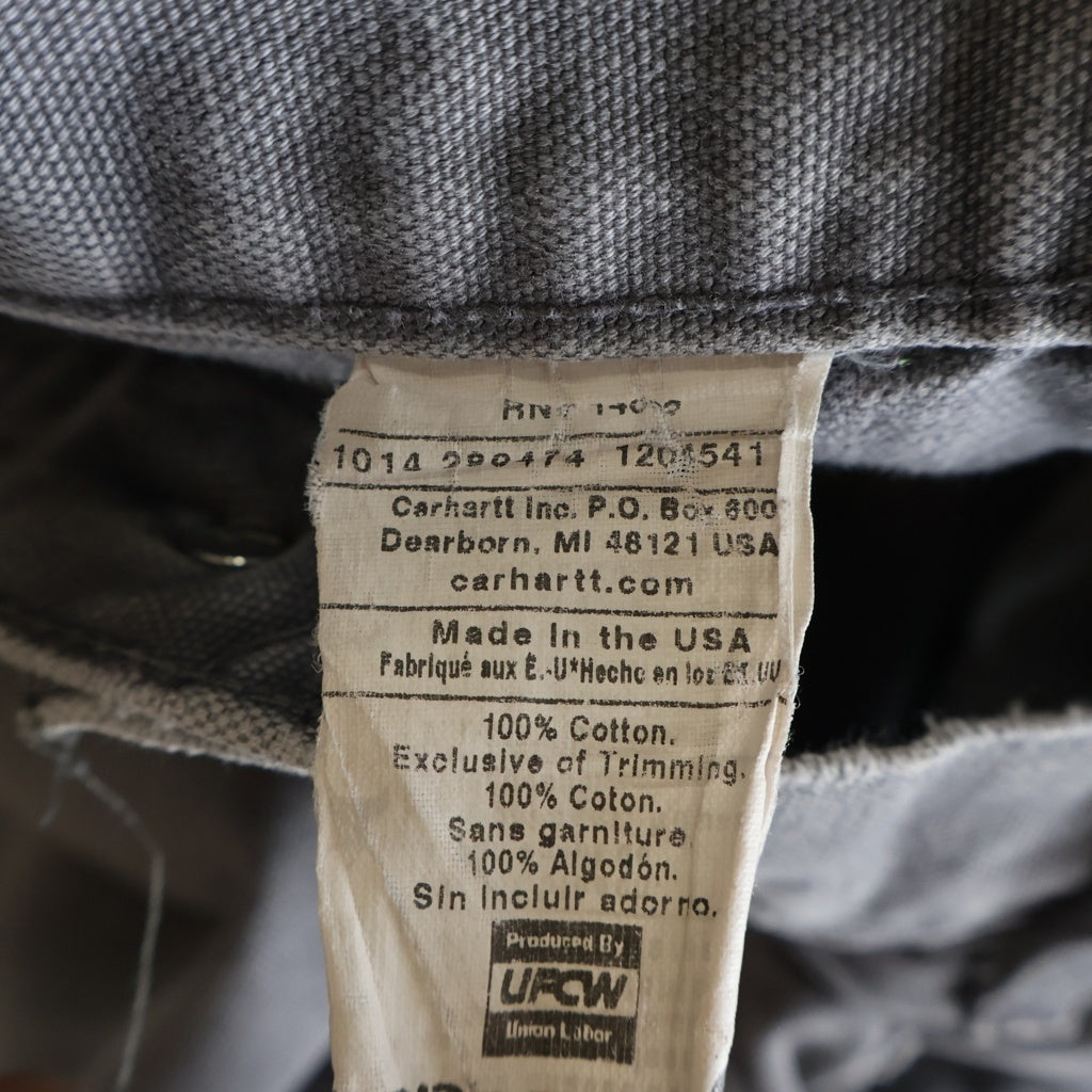 CARHARTT(カーハート) 10s Double Knee Duck Pants ダブルニー ダックパンツ ワークパンツ ダック地 USA製 グレー 280474