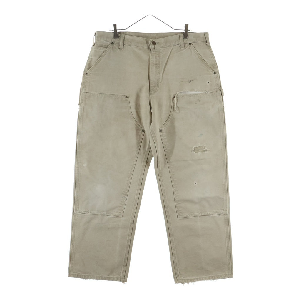 CARHARTT(カーハート) 00s VINTAGE Double Knee Work Pants ダブルニー ワークパンツ ダック地 2009年製 ベージュ 148559