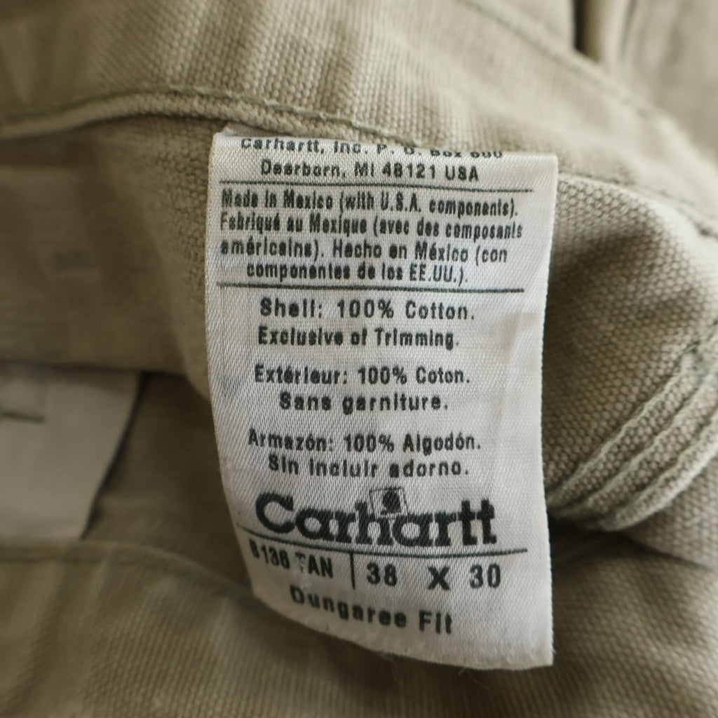 CARHARTT(カーハート) 00s VINTAGE Double Knee Work Pants ダブルニー ワークパンツ ダック地 2009年製 ベージュ 148559