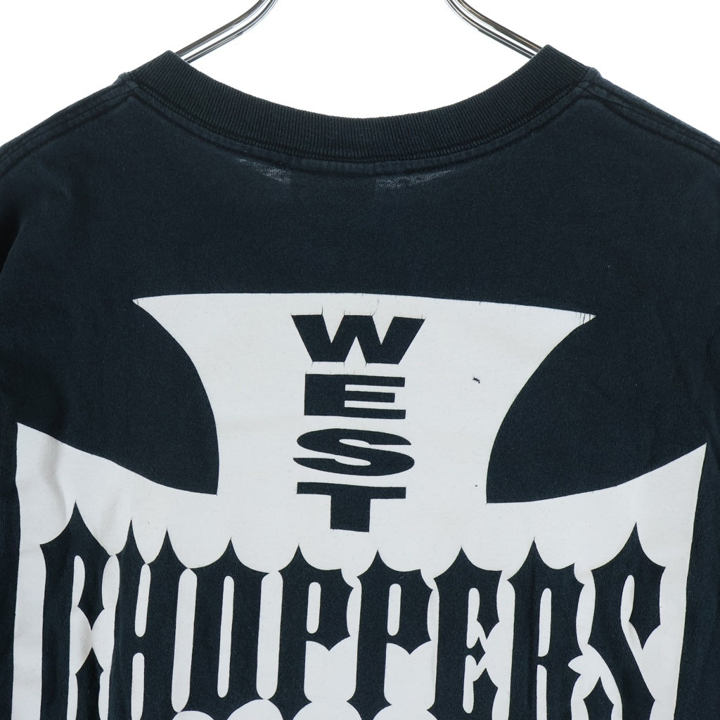 VINTAGE(ヴィンテージ) 90-00s WEST COAST CHOPPERS IRON CROSS ウェストコーストチョッパーズ アイアンクロス 両面プリント 半袖Tシャツ カットソー ブラック