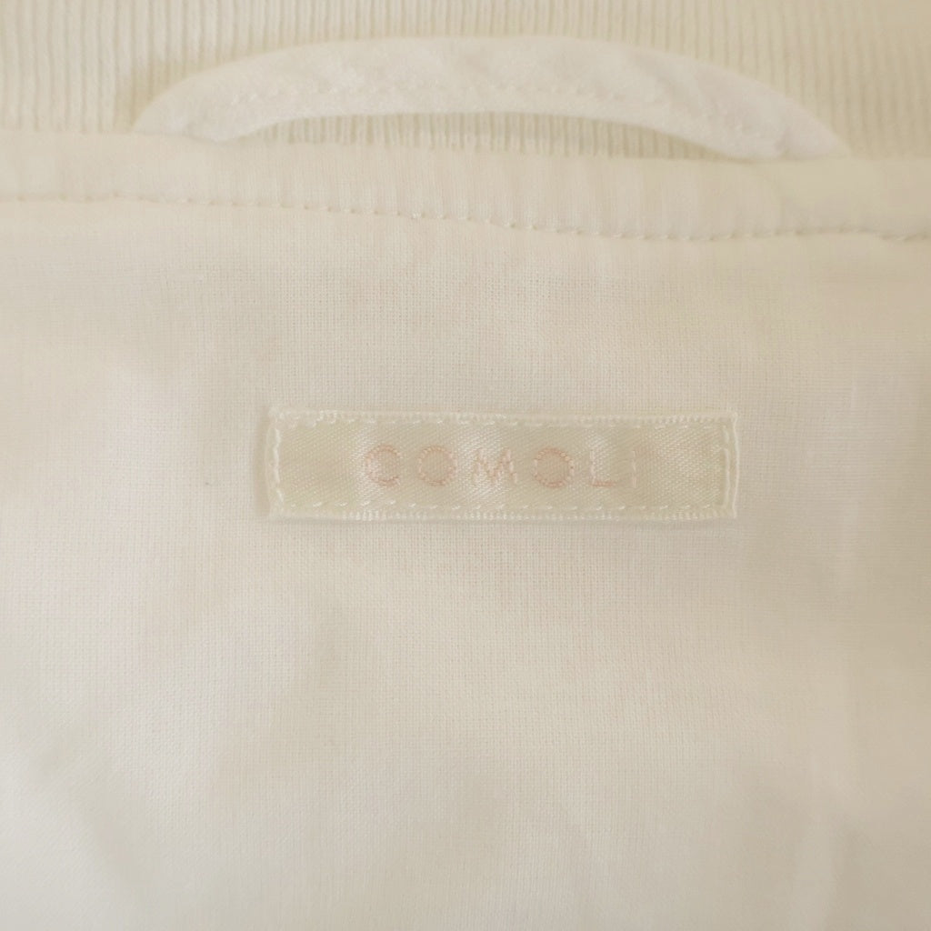 COMOLI(コモリ) 24SS リネンWクロス ジップブルゾン Z01-01019 ホワイト