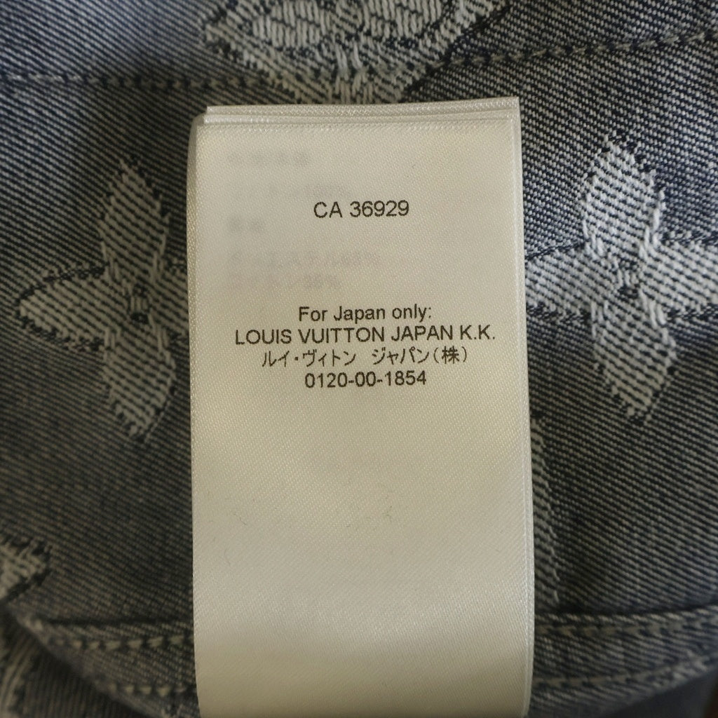 LOUIS VUITTON(ルイヴィトン) 23AW モノグラム 半袖デニムシャツ インディゴ RM232 ARS HPS73W
