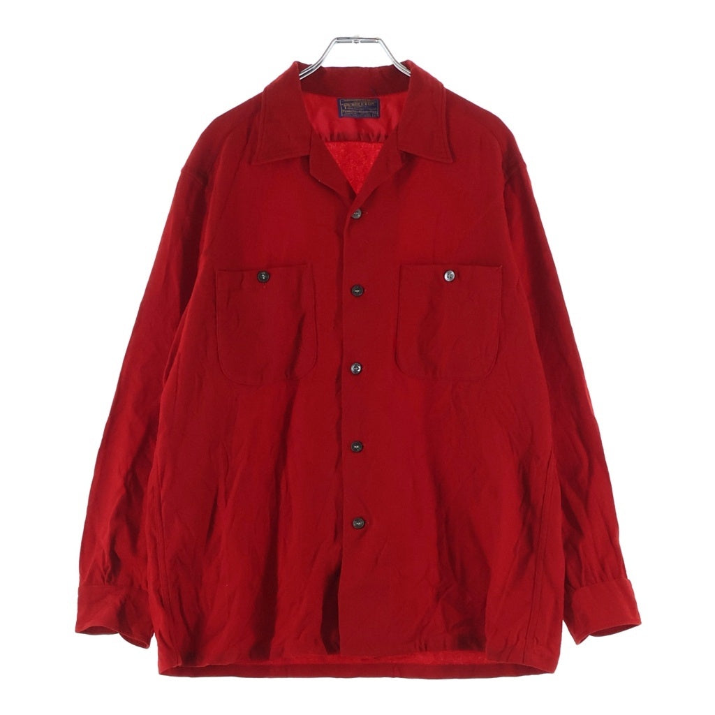 PENDLETON(ペンドルトン) 50s VINTAGE ヴィンテージ ウールシャツ 長袖シャツ レッド