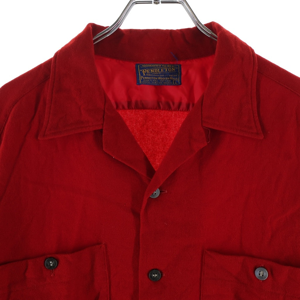 PENDLETON(ペンドルトン) 50s VINTAGE ヴィンテージ ウールシャツ 長袖シャツ レッド