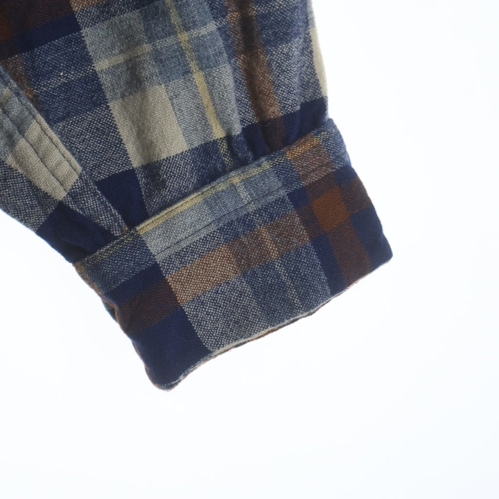 PENDLETON(ペンドルトン) 70s VINTAGE ヴィンテージ チェック ウールシャツ 長袖シャツ ブルー/ブラウン