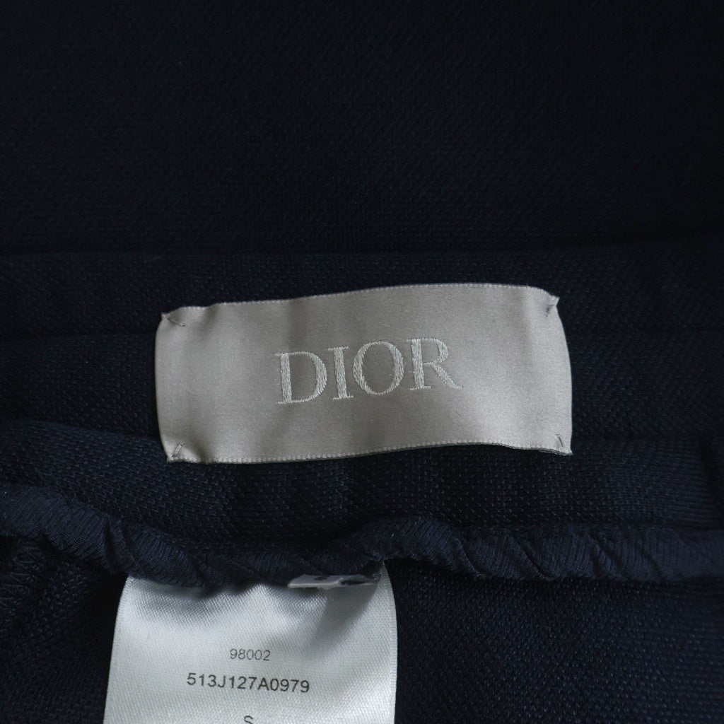 Dior HOMME(ディオールオム) 25SS オブリーク 刺繍 サイドライン トラック スウェットパンツ ネイビー 513J127A0979