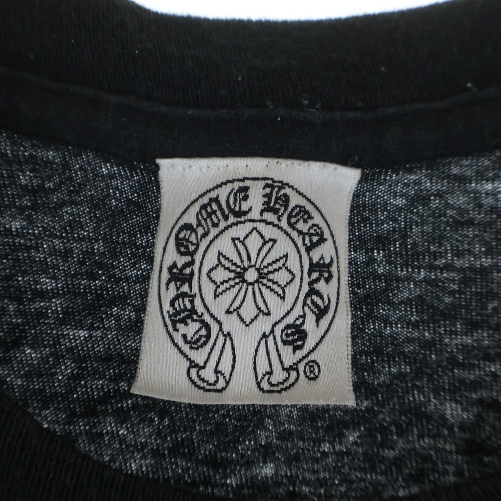 CHROME HEARTS(クロムハーツ) OLD FUCK YOU オールド ファックユー 刺繍 半袖Tシャツ カットソー ブラック
