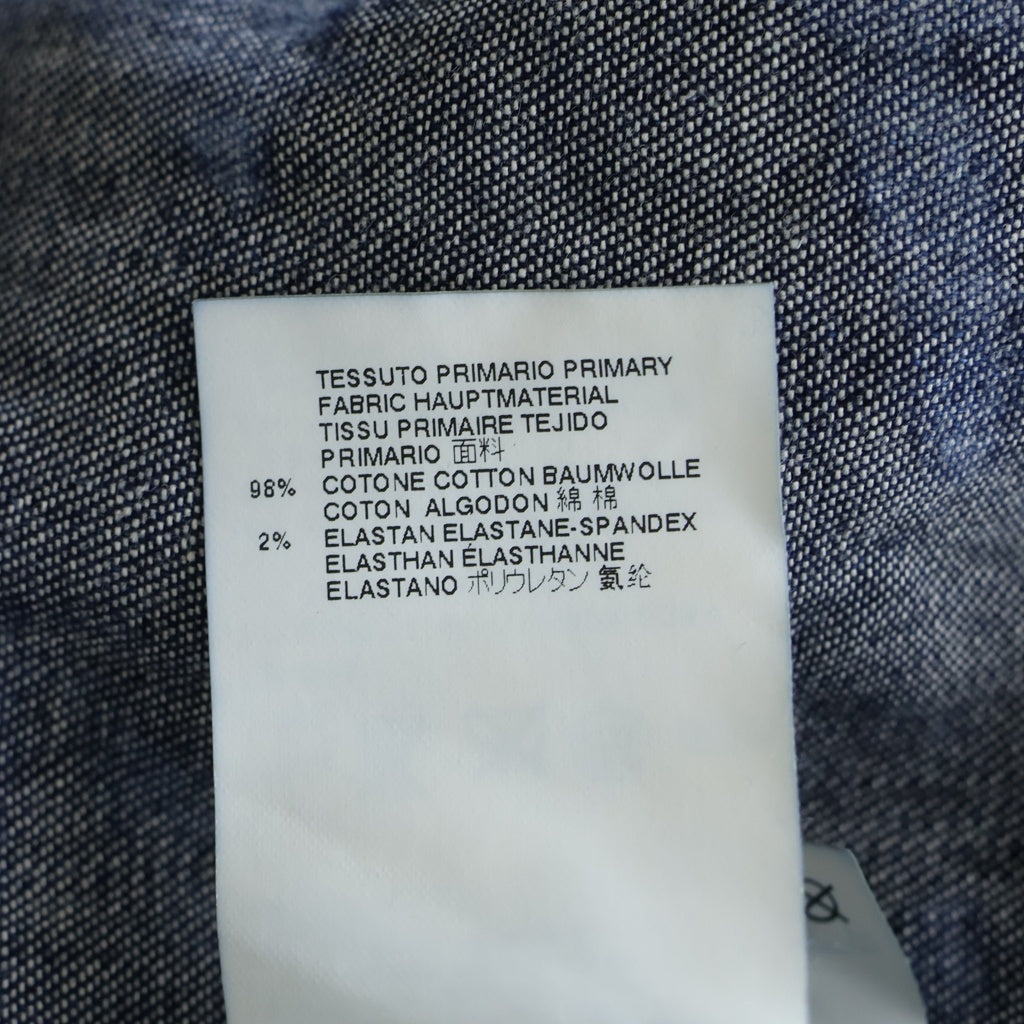 DSQUARED2(ディースクエアード) CAMO WESTERN DENIM SHIRT S75DL0338 カモ柄 ウエスタン デニム長袖シャツ ブルー