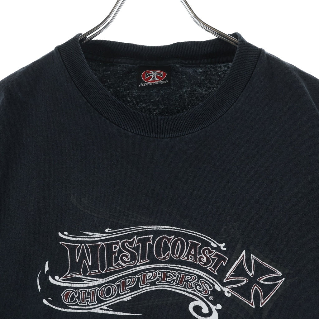 VINTAGE(ヴィンテージ) 90-00s WEST COAST CHOPPERS ウェストコーストチョッパーズ 両面プリント 半袖Tシャツ カットソー ブラック