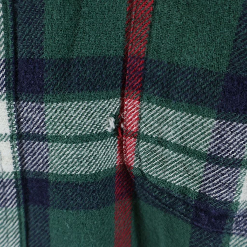 GAP(ギャップ) 90s OLD ネルシャツ 長袖シャツ コットン オールドギャップ チェック グリーン