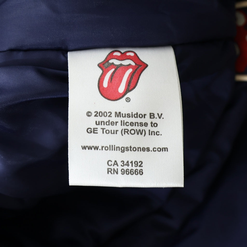 VINTAGE(ヴィンテージ) 00s ROLLING STONES PADED JACKET ローリングストーンズ ジップアップ ネイビー