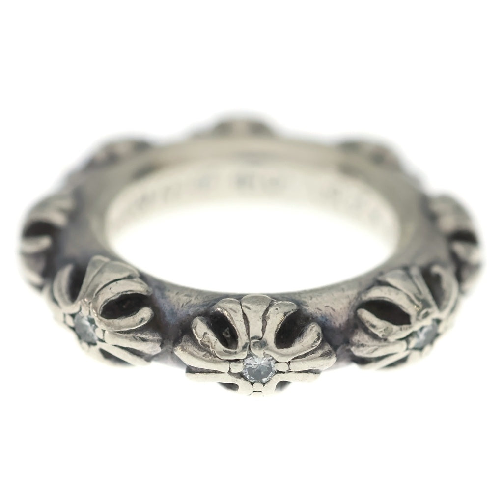 CHROME HEARTS(クロムハーツ) CROSS BAND A/DIA クロスバンド アフター 8ポイントダイヤ リング シルバー