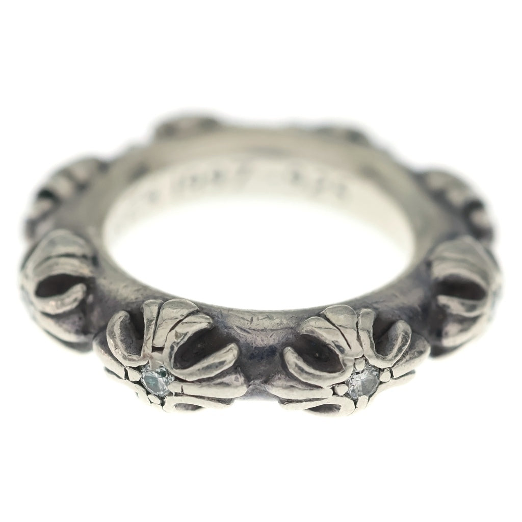 CHROME HEARTS(クロムハーツ) CROSS BAND A/DIA クロスバンド アフター 8ポイントダイヤ リング シルバー