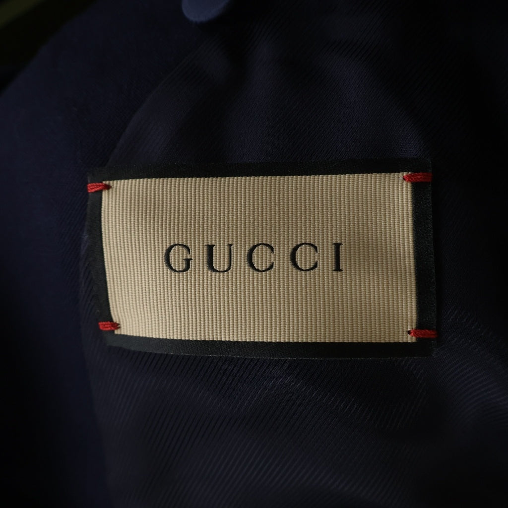 GUCCI(グッチ) ダブルブレスト テーラードジャケット ダークネイビー