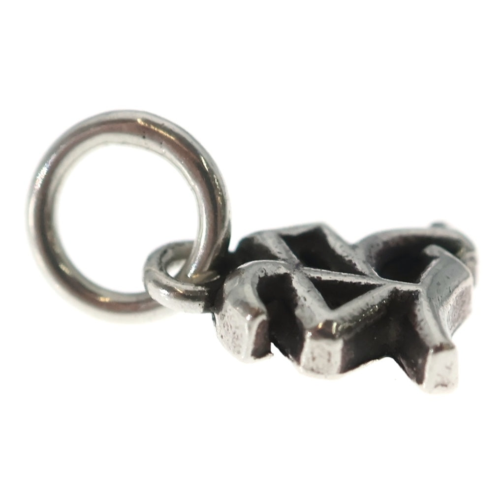 CHROME HEARTS(クロムハーツ) STACK ALPHABET アルファベットスタックチャーム Rイニシャル シルバーネックレストップ ボールチェーン付き