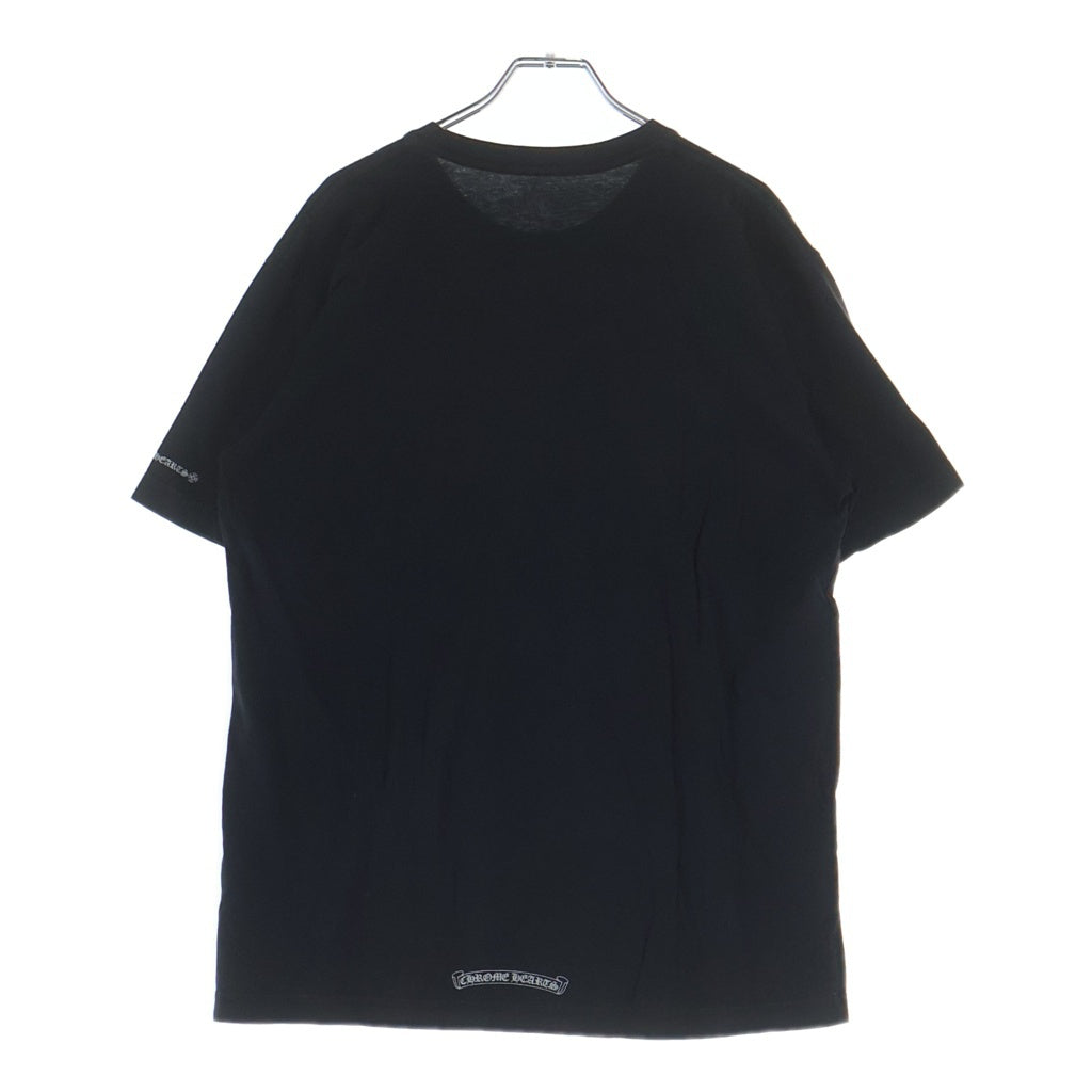 CHROME HEARTS(クロムハーツ) NECK LOGO PRINT TEE ネックロゴ プリント 半袖Tシャツ カットソー ブラック