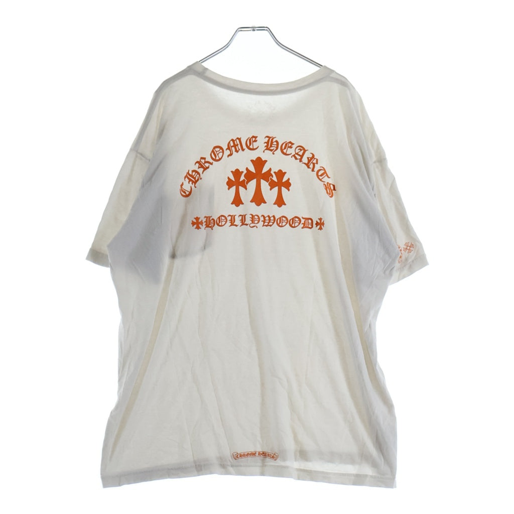 CHROME HEARTS(クロムハーツ) BACK KING TACO 3CEMETERY CROSS PRINT TEE バック キング タコ 3セメタリークロスプリント 半袖Tシャツ カットソー ホワイト